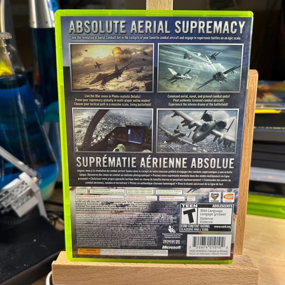 Ace Combat 6 Fires of Liberation Xbox 360 CIB Bandai Namco Flight Sim NTSC